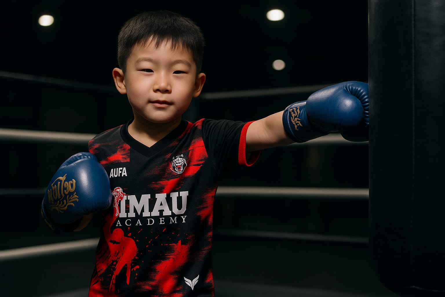 Anak-anak berlatih Muay Thai